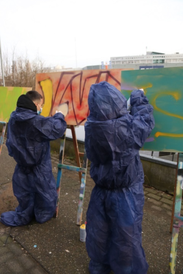 Graffiti tijdens Urban Event