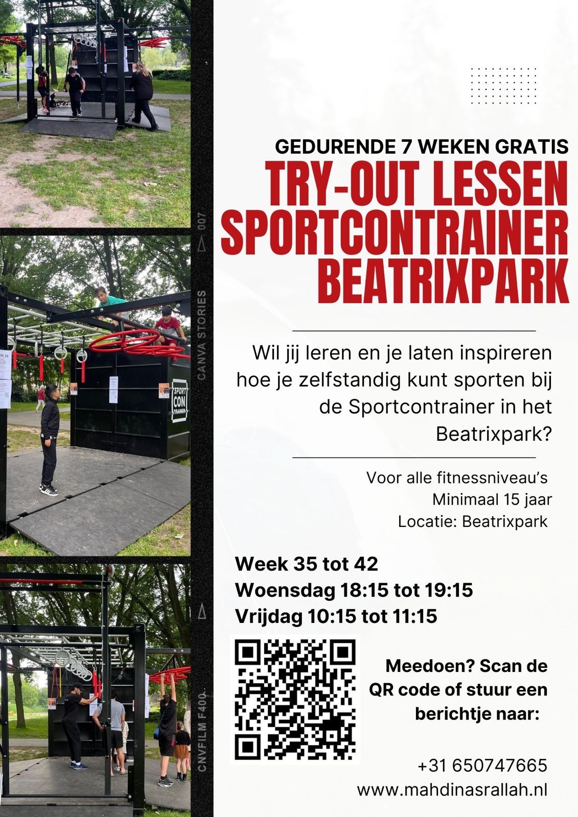 Try-out lessen SportContrainer